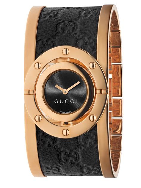 gucci rose gold watch bangle|gucci gold watch women's.